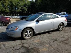 Salvage cars for sale at Austell, GA auction: 2003 Honda Accord EX