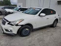 Salvage cars for sale at Apopka, FL auction: 2017 Infiniti QX50