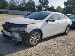 Chevrolet salvage cars for sale: 2020 Chevrolet Malibu LT