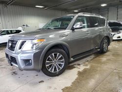 Salvage cars for sale at Franklin, WI auction: 2020 Nissan Armada SV