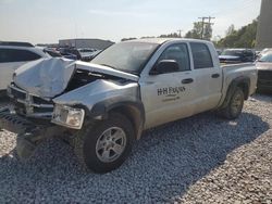 Salvage trucks for sale at Wayland, MI auction: 2008 Dodge Dakota Quad SLT