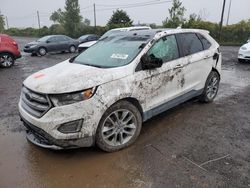 Salvage cars for sale at Montreal Est, QC auction: 2016 Ford Edge Titanium