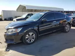 Salvage cars for sale at Fresno, CA auction: 2015 Honda Accord LX