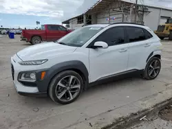 Salvage cars for sale at Corpus Christi, TX auction: 2021 Hyundai Kona Limited