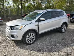 Salvage cars for sale at Cicero, IN auction: 2017 Ford Escape Titanium