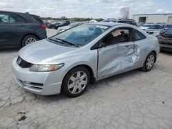 Salvage cars for sale at Kansas City, KS auction: 2009 Honda Civic LX