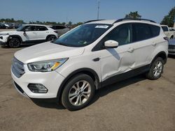 Salvage cars for sale at Woodhaven, MI auction: 2018 Ford Escape SEL