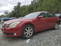 Salvage cars for sale from Copart Waldorf, MD: 2004 Nissan Maxima SE