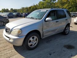 Salvage cars for sale at Ellwood City, PA auction: 2002 Mercedes-Benz ML 320