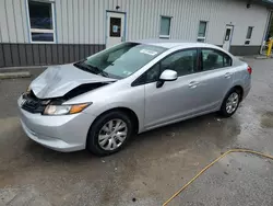 Honda salvage cars for sale: 2012 Honda Civic LX