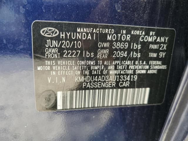 2010 Hyundai Elantra Blue