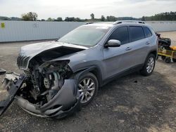 Salvage cars for sale at Mcfarland, WI auction: 2016 Jeep Cherokee Limited