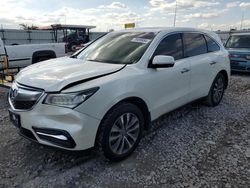 Salvage cars for sale at Cahokia Heights, IL auction: 2016 Acura MDX Technology