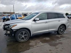 Salvage cars for sale at Grand Prairie, TX auction: 2019 Infiniti QX60 Luxe