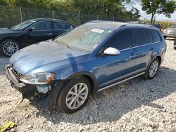 Volkswagen salvage cars for sale: 2017 Volkswagen Golf Alltrack S