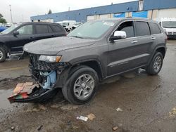 Salvage cars for sale at Woodhaven, MI auction: 2017 Jeep Grand Cherokee Limited