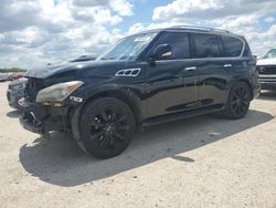 Salvage cars for sale at San Antonio, TX auction: 2012 Infiniti QX56