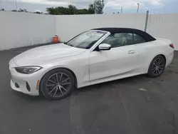 Salvage cars for sale from Copart Miami, FL: 2024 BMW 430I