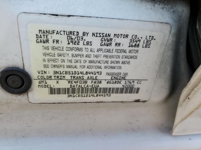 2004 Nissan Sentra 1.8