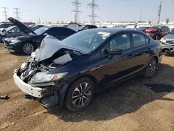 Salvage cars for sale at Elgin, IL auction: 2015 Honda Civic EX