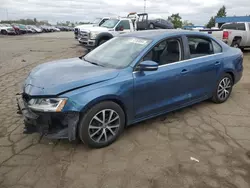 2017 Volkswagen Jetta SE en venta en Woodhaven, MI