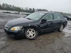 Salvage cars for sale at Finksburg, MD auction: 2006 Honda Accord EX