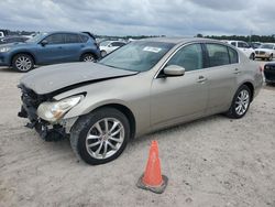 Salvage cars for sale at Houston, TX auction: 2009 Infiniti G37