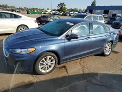 Salvage cars for sale at Woodhaven, MI auction: 2019 Ford Fusion SE