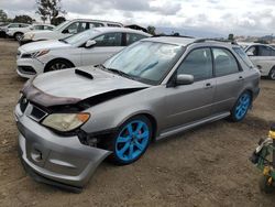 Salvage cars for sale at San Martin, CA auction: 2007 Subaru Impreza WRX