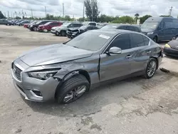 2020 Infiniti Q50 Pure en venta en Miami, FL