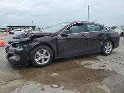 Salvage cars for sale at Grand Prairie, TX auction: 2021 Chevrolet Malibu LS