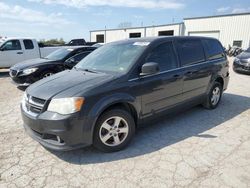 Salvage cars for sale at Kansas City, KS auction: 2012 Dodge Grand Caravan Crew