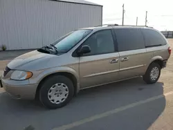 Chrysler salvage cars for sale: 2002 Chrysler Town & Country LX