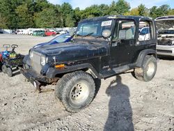 Salvage cars for sale at Mendon, MA auction: 1994 Jeep Wrangler / YJ SE