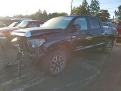 Toyota Tundra salvage cars for sale: 2020 Toyota Tundra Crewmax SR5