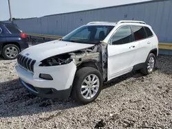 Salvage cars for sale at Franklin, WI auction: 2015 Jeep Cherokee Limited