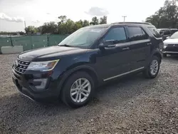 Salvage cars for sale at Riverview, FL auction: 2017 Ford Explorer XLT