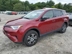 Salvage cars for sale at Mendon, MA auction: 2018 Toyota Rav4 LE