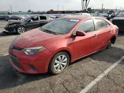 Salvage cars for sale at Van Nuys, CA auction: 2015 Toyota Corolla L