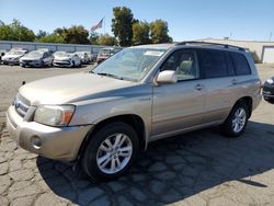 Toyota salvage cars for sale: 2007 Toyota Highlander Hybrid