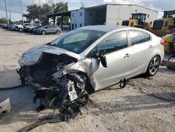 Salvage cars for sale at Tifton, GA auction: 2015 KIA Forte EX