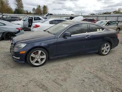 Salvage cars for sale from Copart Arlington, WA: 2013 Mercedes-Benz C 250