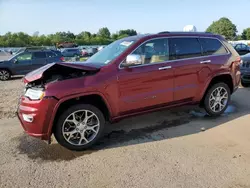 Jeep salvage cars for sale: 2021 Jeep Grand Cherokee Overland