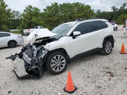 Salvage cars for sale at Houston, TX auction: 2022 Toyota Rav4 XLE Premium