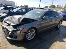 Salvage cars for sale at Chicago Heights, IL auction: 2013 Audi A6 Premium Plus