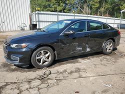 Chevrolet salvage cars for sale: 2017 Chevrolet Malibu LS