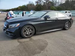 Salvage cars for sale at Brookhaven, NY auction: 2018 Mercedes-Benz S 560 4matic