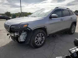 Jeep salvage cars for sale: 2021 Jeep Cherokee Latitude LUX