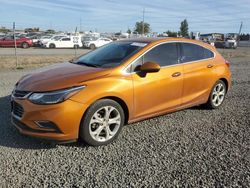 Salvage cars for sale at Eugene, OR auction: 2017 Chevrolet Cruze Premier