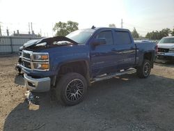 Salvage trucks for sale at Lansing, MI auction: 2015 Chevrolet Silverado K1500 LT